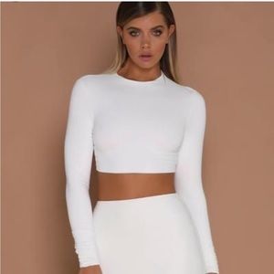 Meshki two piece white set